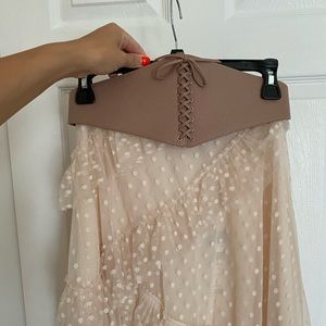 Bcbgmaxazria Faux Leather Corset Waist Tie Belt